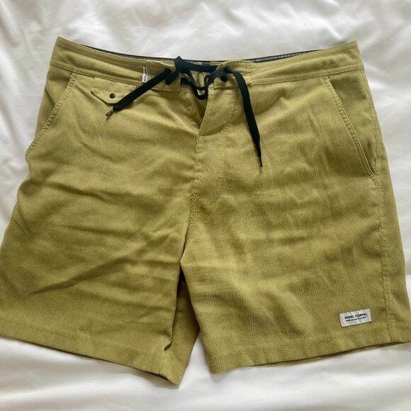 Banks Journal Summery Light Green Cordury Boardshort - Picture 1 of 5